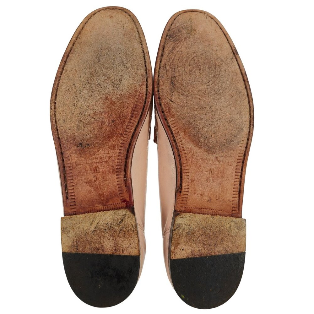 Vintage Pink Exotic Caiman Michele Loisi Italy Mens size 10D Dress Loafers Shoes - Picture 11 of 11